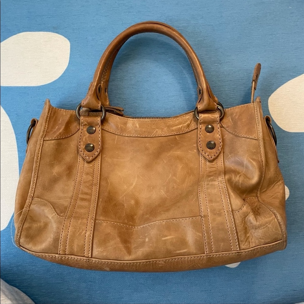 FRYE MELISSA LEATHER SATCHEL